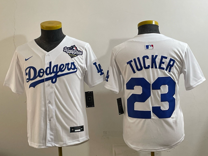 youth 2026 Los Angeles Dodgers #23 Tucker White Game Nike MLB Jersey 0014